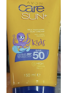 Avon Crema protectora solar para niños spf 50