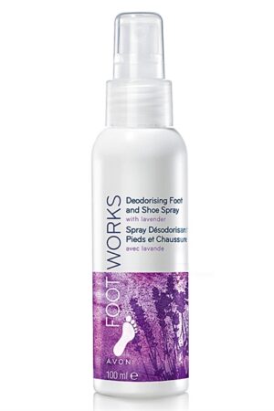 Avon Foot Works Lavanda desodorizante pies y zapatos en spray