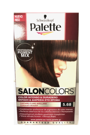 Palette salon colors 5.68 castaño claro avellana