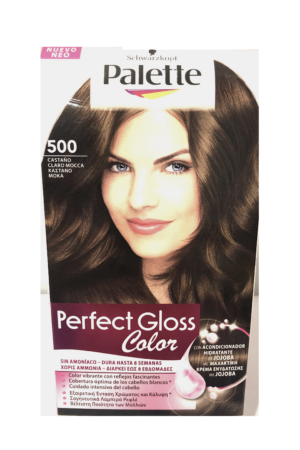 Palette Schwarzkopf Tinte Perfect Gloss Color nº 500 castaño claro moca