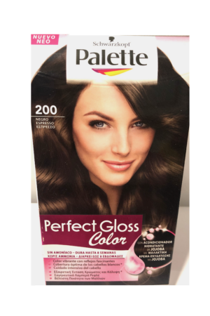Palette Schwarzkopf Tinte Perfect Gloss Color Nº 200 negro
