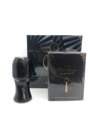 Avon Pack Far Away Glamour perfume+roll on