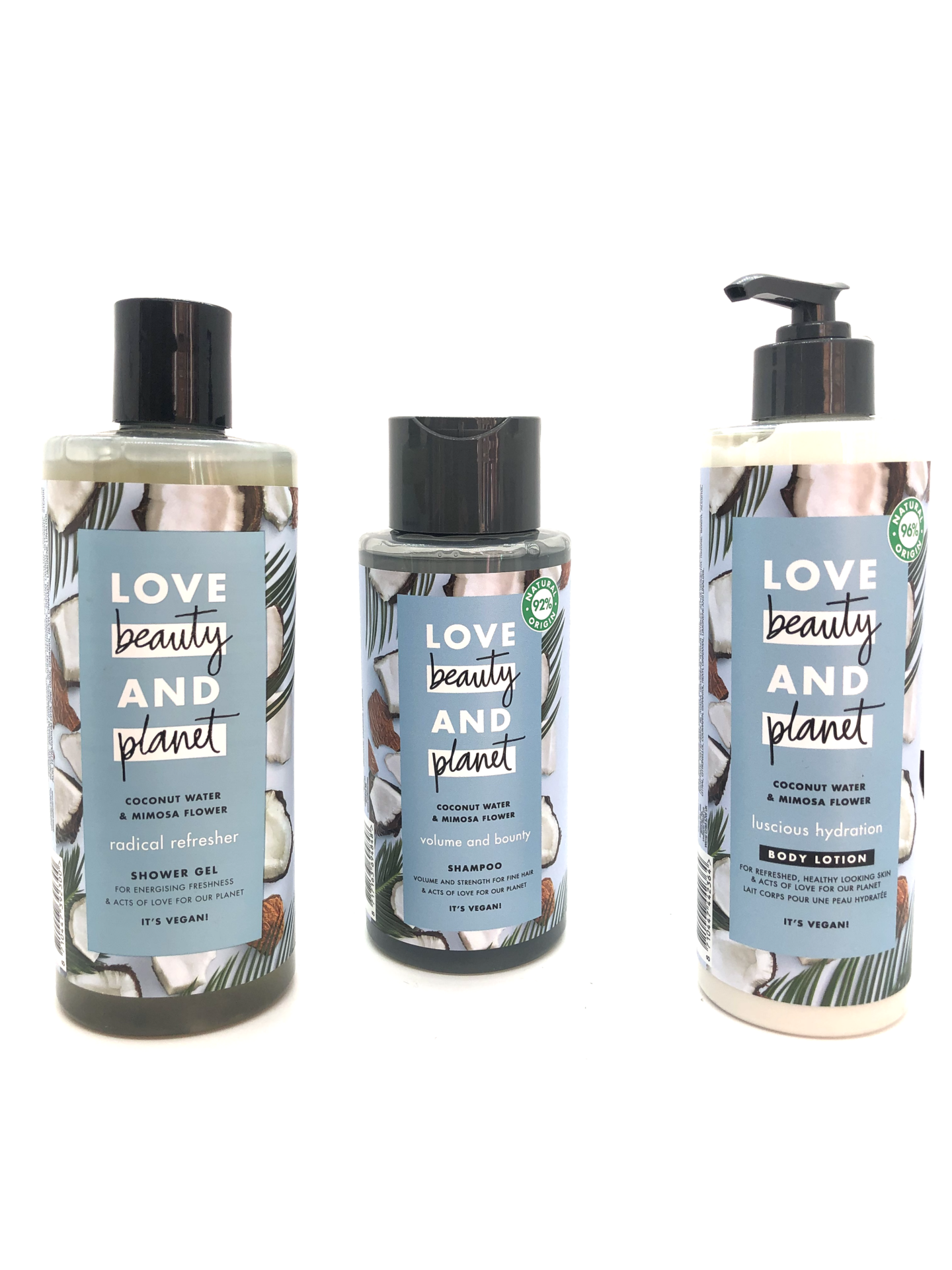 Love Beauty and Planet Agua de Coco y Flor de Mimosa set