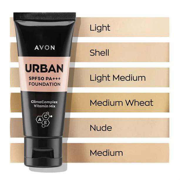 Avon urban spf50 PA++++ foundation