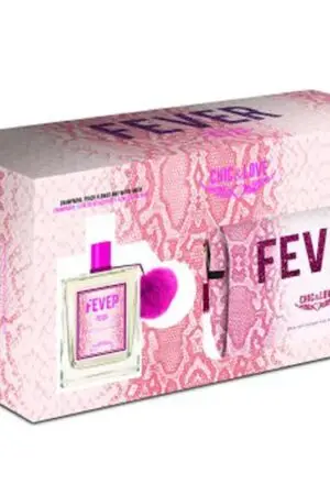 Estuche Chic&Love Perfume+Neceser Champagne, Flor de Melocoton y Almizcle Blanco